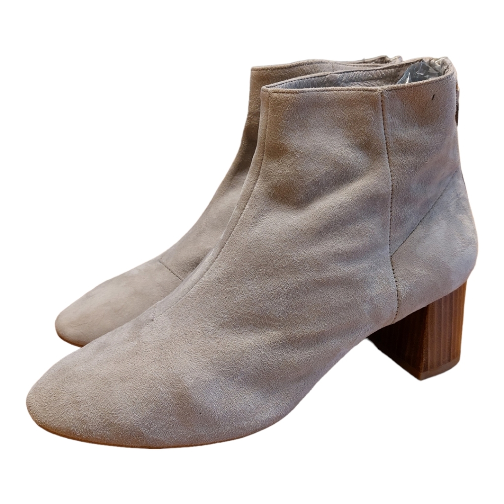 OFFICE LONDON Gray Leather Suede Boties Size 39